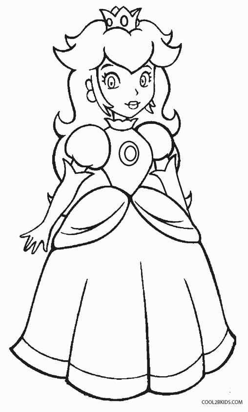 Printable Princess Peach Coloring Pages For Kids Cool2bkids Mario Coloring Pages Supe